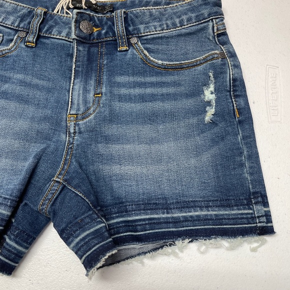 NWT Prana London Jean Shorts Raw Hem Blue Sz 4/27 - Picture 5 of 13